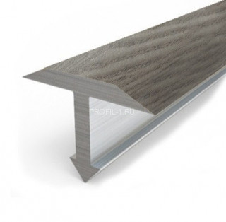 Алюминиевый профиль Т-образный 14 мм Т-14 КД Дуб арктик 2,7 м (упаковка 10 штук)