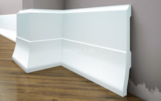 Напольный плинтус 160 мм Cezar Elegance LPC-35 белый 2,44 м Напольный плинтус 160 мм Cezar Elegance LPC-35 белый 2,44 м