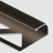Профиль для плитки С-образный алюминий 10 мм PV14-06 бронза матовая 2,7 м