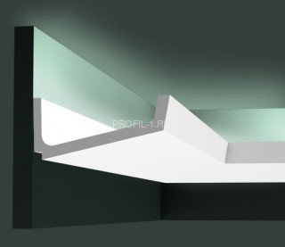 Потолочный плинтус для скрытого освещения Orac Decor C352 белый полиуретан 76х171 мм 2м Потолочный плинтус для скрытого освещения Orac Decor C352 белый полиуретан 76х171 мм 2м