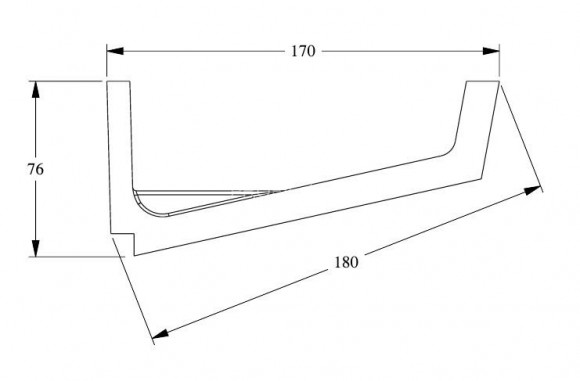 Потолочный плинтус для скрытого освещения Orac Decor C352 белый полиуретан 76х171 мм 2м Потолочный плинтус для скрытого освещения Orac Decor C352 белый полиуретан 76х171 мм 2м