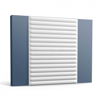 Декоративная стеновая панель 3D Orac Decor W214 белая полиуретан 15х400 мм 2м