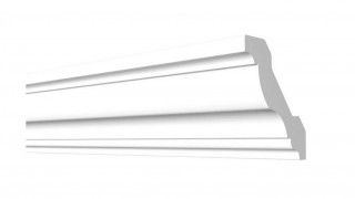 Потолочный плинтус Decor-Dizayn DD21 полистирол белый, под покраску 44х40х2000 мм