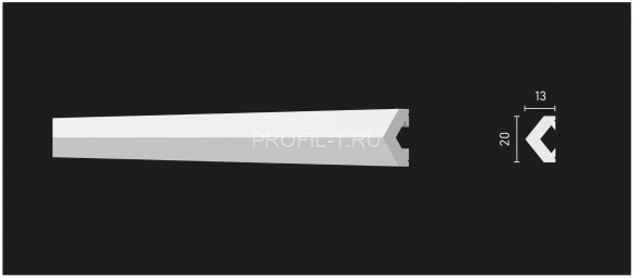 Молдинг Decor-Dizayn DD642(3m) полистирол белый, под покраску 20х13х3000 мм Молдинг Decor-Dizayn DD642(3m) полистирол белый, под покраску 20х13х3000 мм