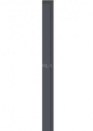 Левая планка для реечной панели VOX LINERIO M-LINE антрацит 2650х42х12 мм Левая планка для реечной панели VOX LINERIO M-LINE антрацит 2650х42х12 мм