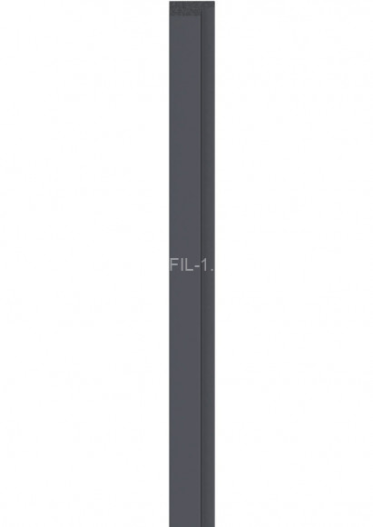 Левая планка для реечной панели VOX LINERIO M-LINE антрацит 2650х42х12 мм Левая планка для реечной панели VOX LINERIO M-LINE антрацит 2650х42х12 мм