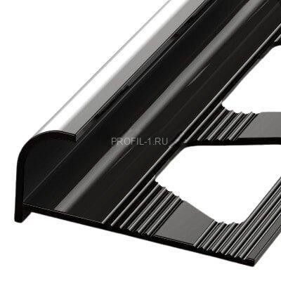Алюминиеваый С-профиль 12 мм ПО-13 черный матовый 2.7 м