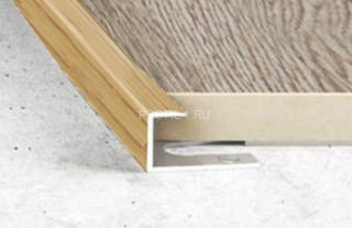 Алюминиевый П-профиль торцевой гибкий Effector S 93 0908-дуб пивной 8х10 мм 2,5 м Алюминиевый П-профиль торцевой гибкий Effector S 93 0908-дуб пивной 8х10 мм 2,5 м