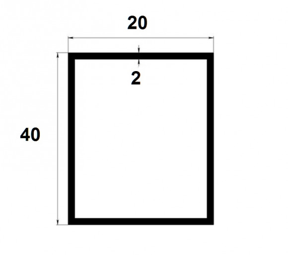 Латунная квадратная труба TQ 40x20x2 ON 40х20х2 полированная 3м Латунная квадратная труба TQ 40x20x2 ON 40х20х2 полированная 3м