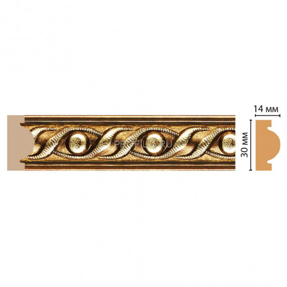 Молдинг DECOMASTER 157-43 ДМ (30x13x2400) цвет Золото Молдинг DECOMASTER 157-43 ДМ (30x13x2400) цвет Золото