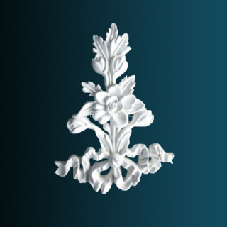 Декоративный орнамент Перфект G2319 белый 230х165х23 мм