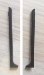 Комплект заглушек для плинтуса ПТ-100 металл черный