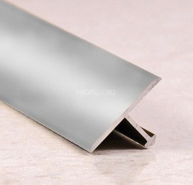 Т-профиль алюминиевый 18 мм ПТ-18 графит глянец браш 2,7 м