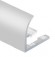 Профиль С-образный для плитки гибкий алюминий 10 мм PV26-02 серебро матовое 2,7 м
