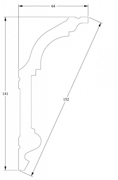 Гибкий потолочный плинтус Orac Decor Purotouch C339F белый полиуретан 141х64 мм 2м Гибкий потолочный плинтус Orac Decor Purotouch C339F белый полиуретан 141х64 мм 2м