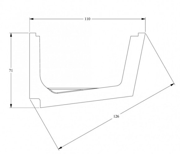 Потолочный плинтус для скрытого освещения Orac Decor C357 белый полиуретан 71х110 мм 2м Потолочный плинтус для скрытого освещения Orac Decor C357 белый полиуретан 71х110 мм 2м