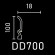 Напольный плинтус Decor-Dizayn DD700 полистирол белый, под покраску 100х18.1х2000 мм