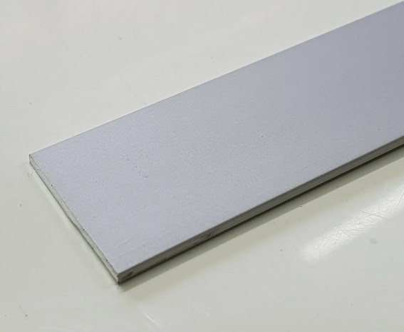 Алюминиевая полоса 15х1,5 мм серебро матовое 2,7 м