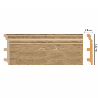 Плинтус напольный DECOMASTER D233-83 ШК/8 (120x23x2400) цвет Дуб натуральный
