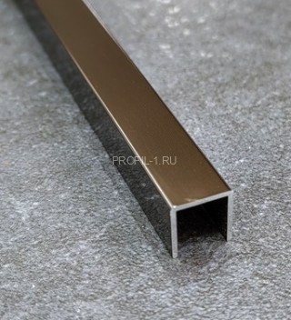 Алюминиевый П-профиль 8х10 Б-1 бронза люкс 3 м Алюминиевый П-профиль 8х10 Б-1 бронза люкс 3 м