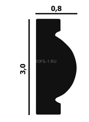 Молдинг Перфект Плюс P53 30х8 мм 200 см