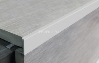 Профиль L-образный алюминиевый 12 мм ПО-Г12 серебро матовое 2,7 м