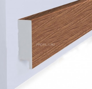 Финишный молдинг для панелей Hiwood LF1 BR396 под дерево 50х17 мм 2,7 м Финишный молдинг для панелей Hiwood LF1 BR396 под дерево 50х17 мм 2,7 м