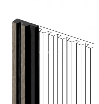 Финишный молдинг HiWood LF129A BR490NK под дерево 11х34 мм 2,7 м Финишный молдинг HiWood LF129A BR490NK под дерево 11х34 мм 2,7 м