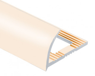 Алюминиевый профиль для плитки С-образный 10 мм PV17-25 слоновая кость Ral 1013 2,7 м Алюминиевый профиль для плитки С-образный 10 мм PV17-25 слоновая кость Ral 1013 2,7 м