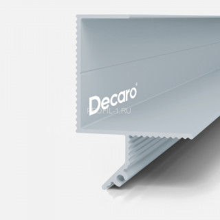 Теневой потолочный плинтус алюминиевый Decaro D005.2 без покрытия 2 м
