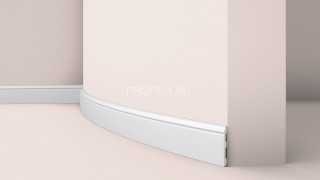 Напольный плинтус гибкий NMC Wallstyl FL1 FLEX белый полиуретан 12х80 мм 2м Напольный плинтус гибкий NMC Wallstyl FL1 FLEX белый полиуретан 12х80 мм 2м