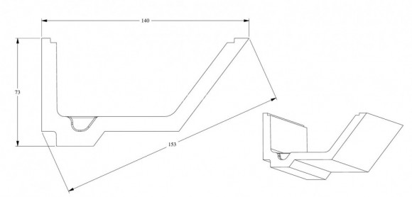 Потолочный плинтус для скрытого освещения Orac Decor C358 белый полиуретан 73х140 мм 2м Потолочный плинтус для скрытого освещения Orac Decor C358 белый полиуретан 73х140 мм 2м
