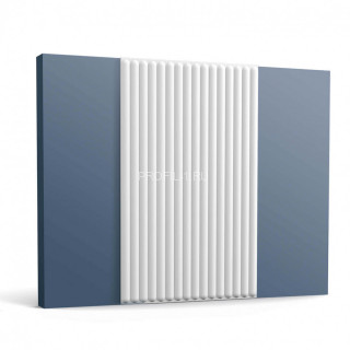 Декоративная стеновая панель 3D Orac Decor W215 белая полиуретан 15х800 мм