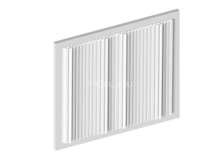 Стеновая декоративная панель 3D HiWood LV241 NP GRAND из фитополимера белая 240мм х 20мм х 2.7м