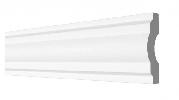 Молдинг Decor-Dizayn DD23 полистирол белый, под покраску 37х16х2000 мм