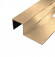 П-профиль закладной 10х10 мм из нержавеющей стали SS 304 FSBP017-10 GS S.S.304 золото сатинированное 2.7 м