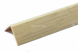 Отделочный уголок ПВХ  25х25 Cezar 117 Светлый дуб 2,75 м (25 штук)