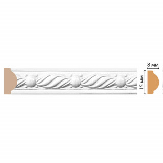 Молдинг DECOMASTER 130-16 ДМ (15x8x2400) цвет Береза белая Молдинг DECOMASTER 130-16 ДМ (15x8x2400) цвет Береза белая