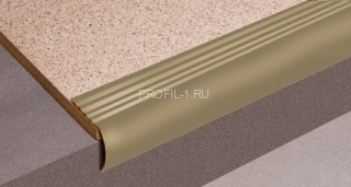 Алюминиевый порог угловой 30х33 мм с рифлением Д4 Бронза РЕ 2,7 м (упаковка 10 штук) Алюминиевый порог угловой 30х33 мм с рифлением Д4 Бронза РЕ 2,7 м (упаковка 10 штук)