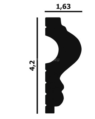Молдинг Перфект Плюс P54 42х8 мм 200 см Молдинг Перфект Плюс P54 42х8 мм 200 см