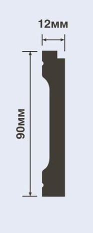 Напольный плинтус HiWood B90V2 белый 90х14 мм 200 см Напольный плинтус HiWood B90V2 белый 90х14 мм 200 см