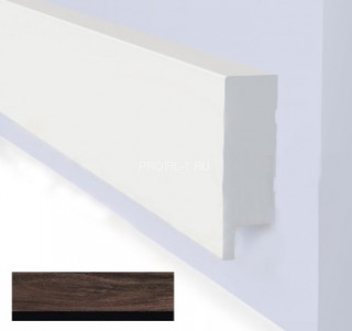 Финишный молдинг для панелей Hiwood LF1 BR395K под дерево 50х17 мм 2,7 м Финишный молдинг для панелей Hiwood LF1 BR395K под дерево 50х17 мм 2,7 м