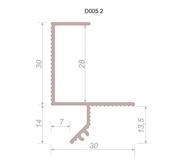 Теневой потолочный плинтус алюминиевый Decaro D005.2A Black черный 2 м Теневой потолочный плинтус алюминиевый Decaro D005.2A Black черный 2 м