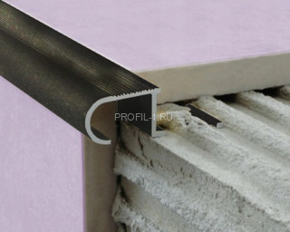 Профиль Z-образный с рифлением овальный ZET OWAL 10 мм алюминий PV49-18 черный матовый 2,7 м Профиль Z-образный с рифлением овальный ZET OWAL 10 мм алюминий PV49-18 черный матовый 2,7 м