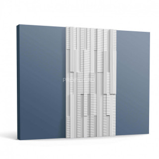 Декоративная стеновая панель 3D Orac Decor W216 белая полиуретан 16х250 мм 2м