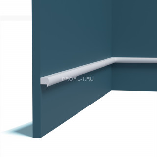 Декоративный молдинг Перфект Плюс P197 белый ударопрочный 19х20 мм 2 м