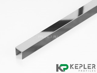 П-профиль бордюрный 10х10 мм из нержавеющей стали SS 304 FSUP10-P S.S.304 полированный 2.7 м