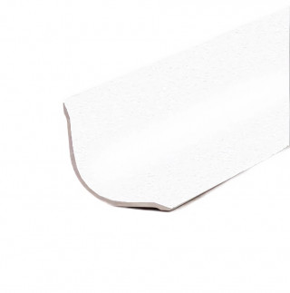 Внутренний уголок округлый из алюминия 20х20 мм ПВ-20х20 белый муар 2.7 м