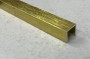 Алюминиевый П-профиль 8х20 Б-4 золото люкс браш 3 м