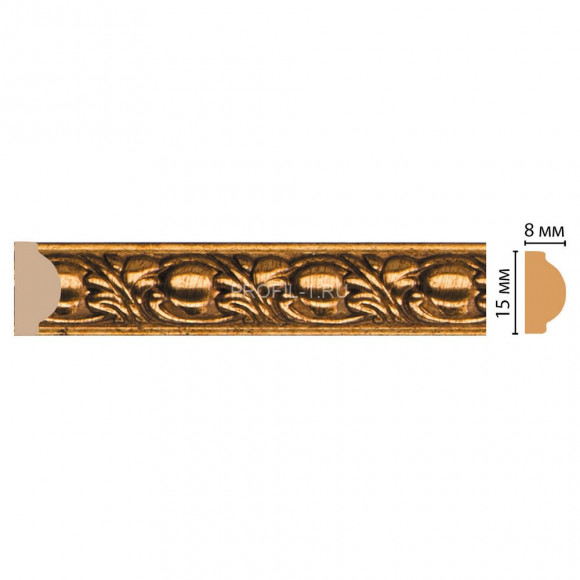Молдинг DECOMASTER 130C-58 ДМ (15x8x2400) цвет Золото антик Молдинг DECOMASTER 130C-58 ДМ (15x8x2400) цвет Золото антик